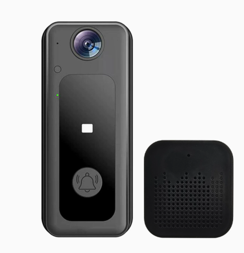Smart WiFi video doorbell with color display front view