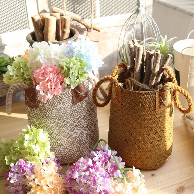 Seagrass basket brown color variant