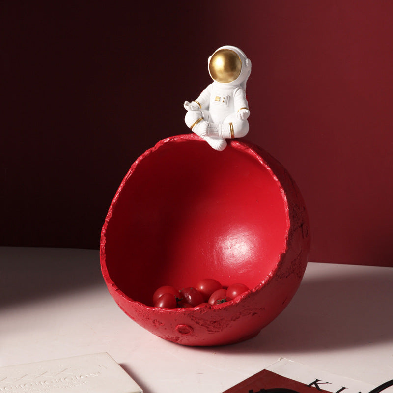 Handcrafted astronaut resin organizer home decor accent piece